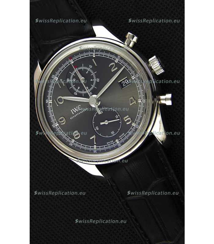 IWC Portugieser Chronograph Classic IW390302 Grey Dial Swiss Replica Watch 