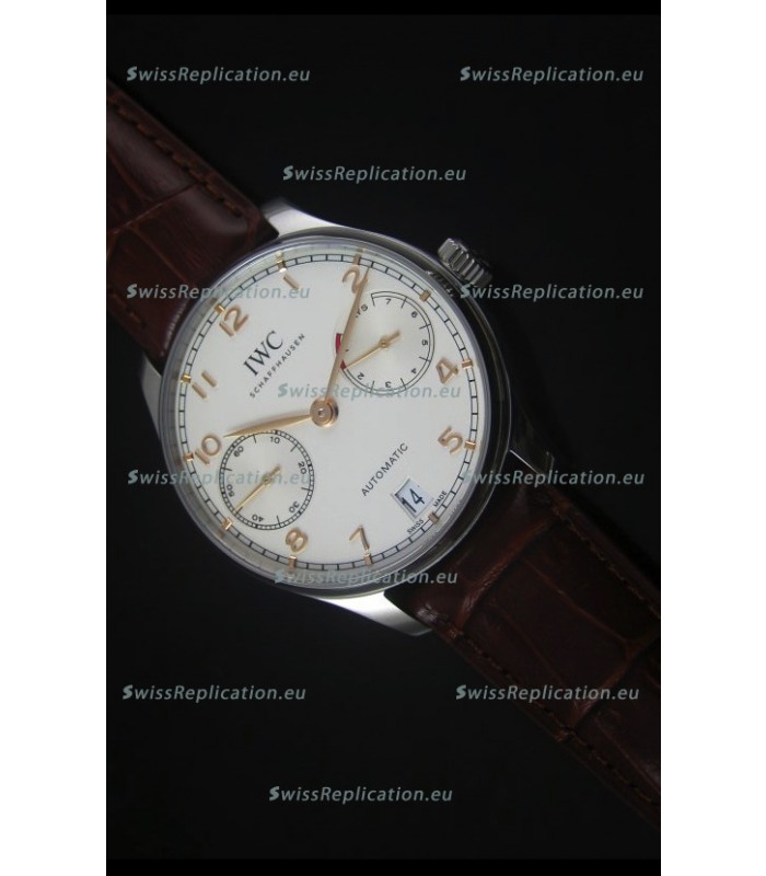 IWC IW500704 Portugieser Swiss 1:1 Mirror Replica Watch White Dial - Updated 2016 Version