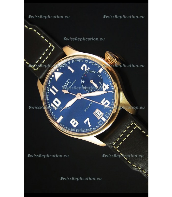 IWC Big Pilot Rose Gold - Functional Power Reserve 1:1 Mirror Replica Watch