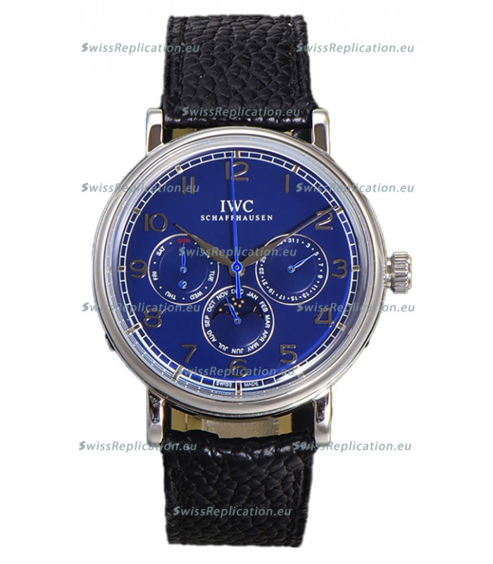 IWC Portofino Perpetual Calendar IW3446 Blue Dial Swiss Replica Watch 
