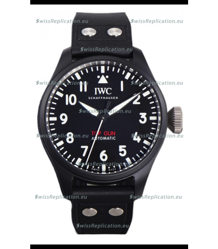 IWC Big Pilot's IW326906 Top Gun Edition 43MM Leather Strap Ceramic Swiss Replica