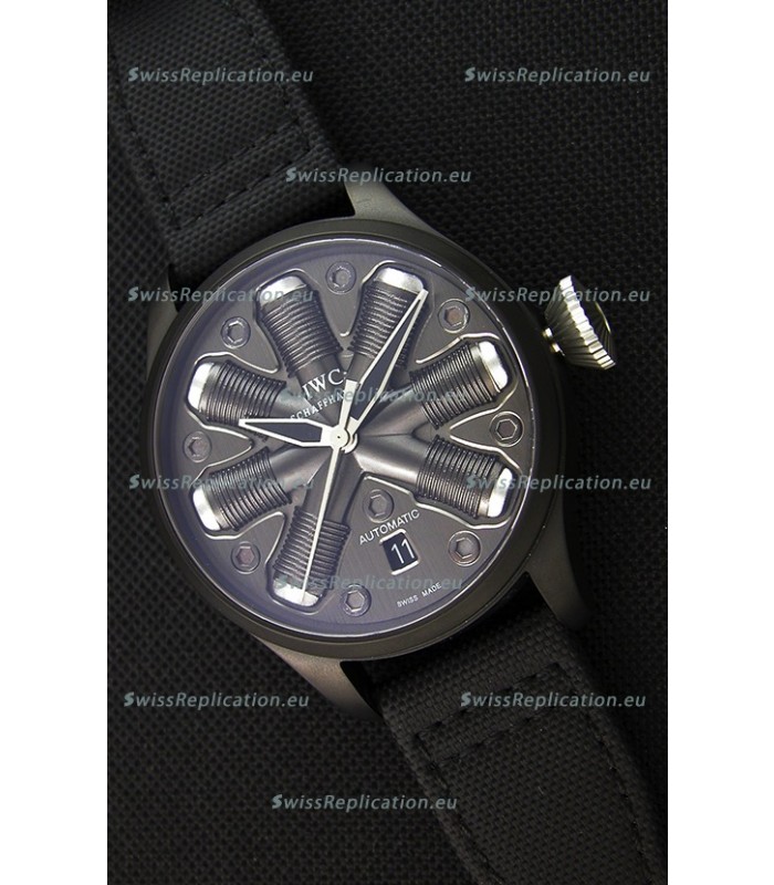 IWC Pilot Top Gun Concept Edition Replica Watch in PVD Coated Case 45.5MM