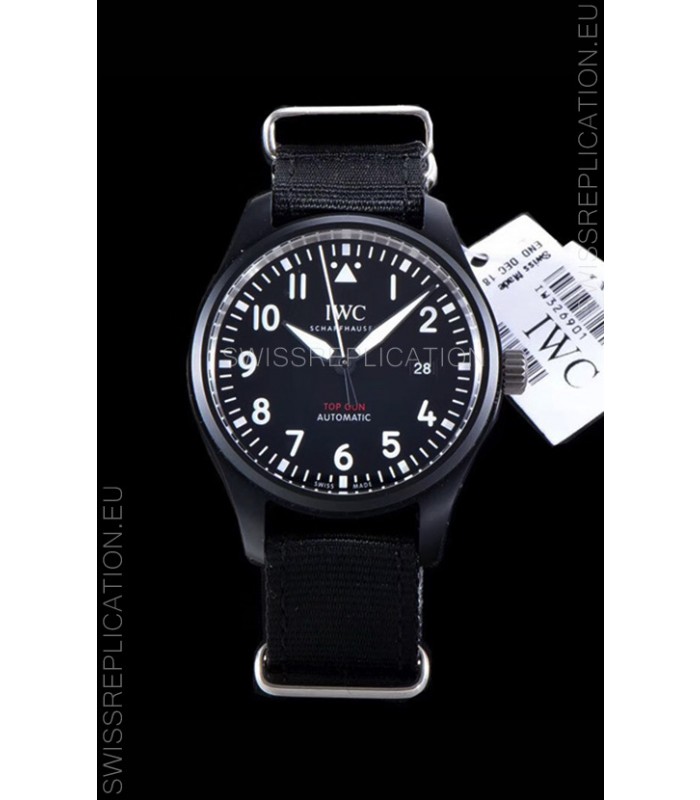 IWC Pilot's Automatic Top Gun 1:1 Mirror Replica Watch in Ceramic Case