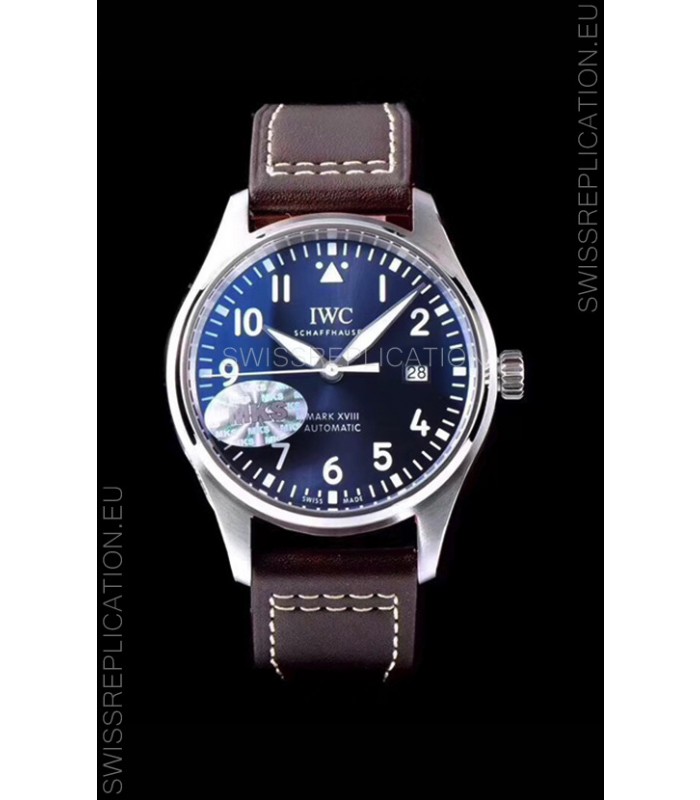 IWC Pilot's MARK XVIII IW327010 Steel Blue Dial Le Petit Prince 904L Steel 1:1 Mirror Replica