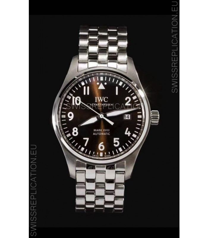 IWC MARK XVIII Antoine de Saint-Exupéry Edition in 904L Brown Dial 40MM - 1:1 Mirror Replica