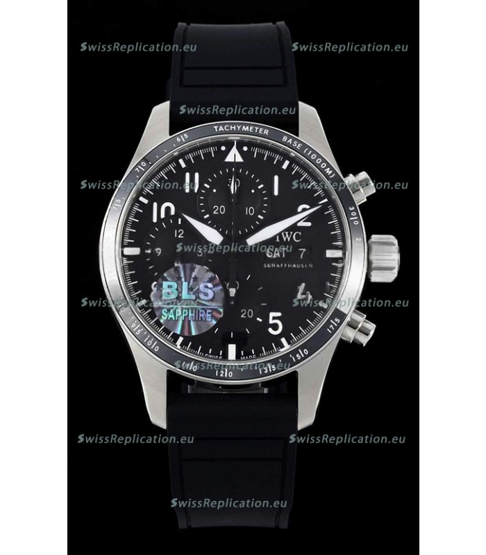 IWC Pilot's IW388305 Super Clone Chronograph 41 Mercedes-AMG Titanium Watch
