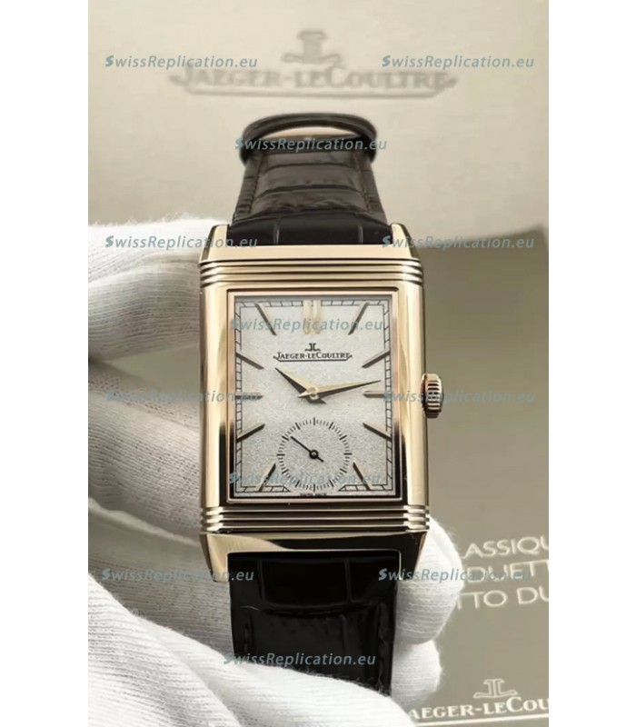 Jaeger-LeCoultre Reverso DuoFace Rose Gold Casing Watch Brown Dial in Swiss Automatic Movement