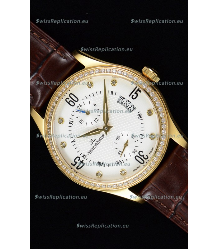 Jaeger LeCoultre Master Control Yellow Gold Swiss Replica Watch 