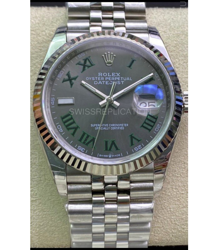 Rolex Datejust Wimbledon Cal.3235 Movement Swiss Watch - Ultimate 904L Steel 36MM
