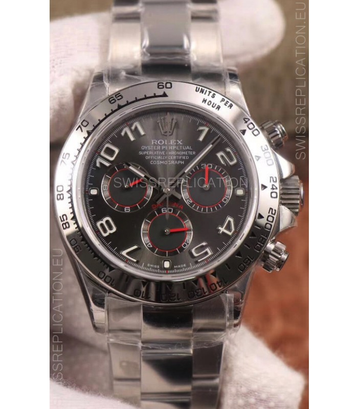 Rolex Cosmograph Daytona 116509 Dark Grey Dial Cal.4130 Movement - 904L Steel Watch