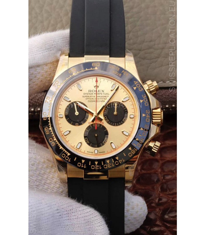 Rolex Cosmograph Daytona 116508 Yellow Gold Original Cal.4130 Movement - 904L Steel Watch