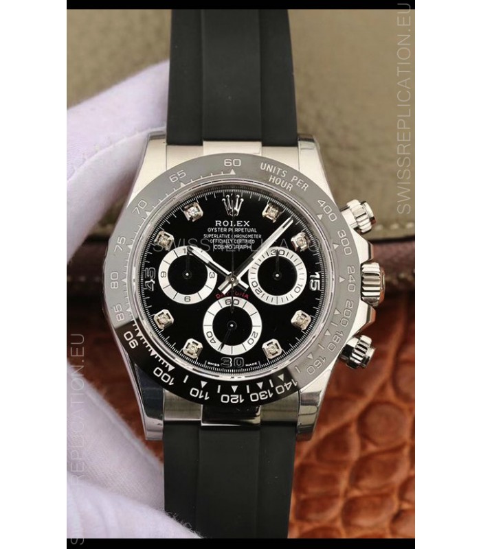Rolex Cosmograph Daytona 116509 Black Dial Cal.4130 Movement - 904L Steel Watch