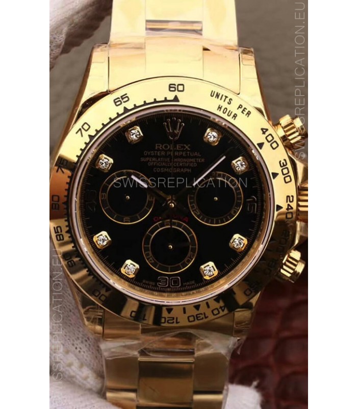 Rolex Cosmograph Daytona 116508 Yellow Gold Original Cal.4130 Movement - 904L Steel Watch