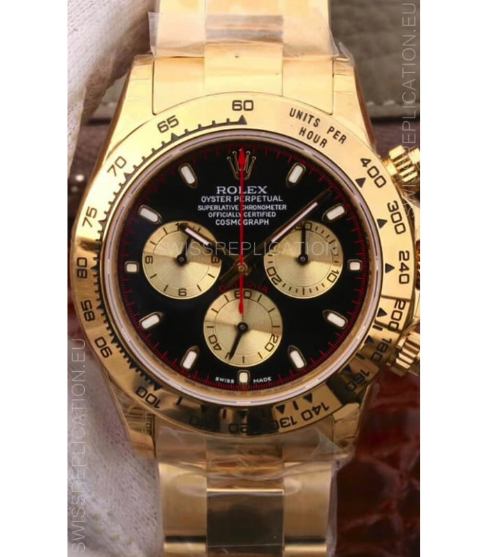 Rolex Cosmograph Daytona 116508 Yellow Gold Original Cal.4130 Movement - 904L Steel Watch