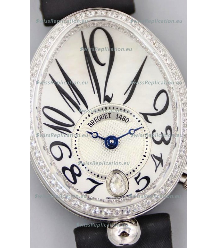 Breguet Reine De Naples Ladies Stainless Steel Swiss 1:1 Edition Replica Watch 