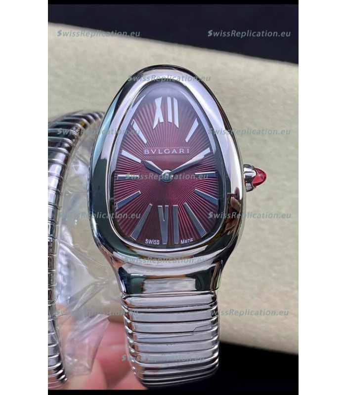 Bvlgari Serpenti Edition Stainless Steel Replica Watch in 1:1 Mirror Quality