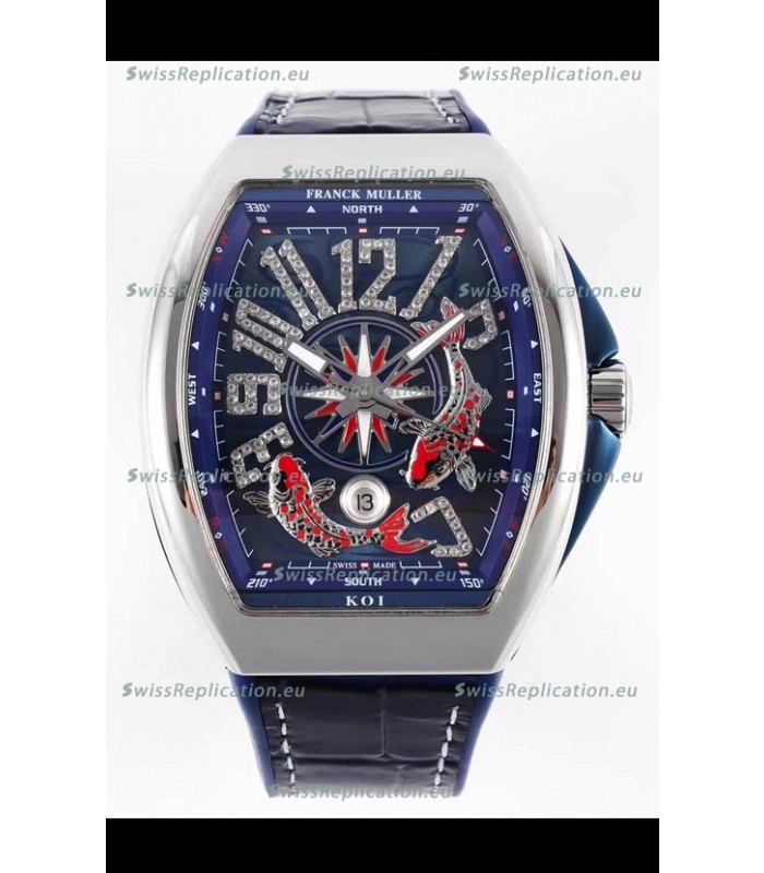 Franck Muller Vanguard KOI V45 YT SC DT AC BL KOI 2 Swiss Replica Watch 