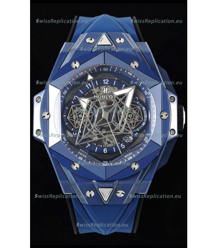 Hublot Big Bang UNICO Sang Bleu II Blue Ceramic 1:1 Mirror Quality Swiss Replica Watch 