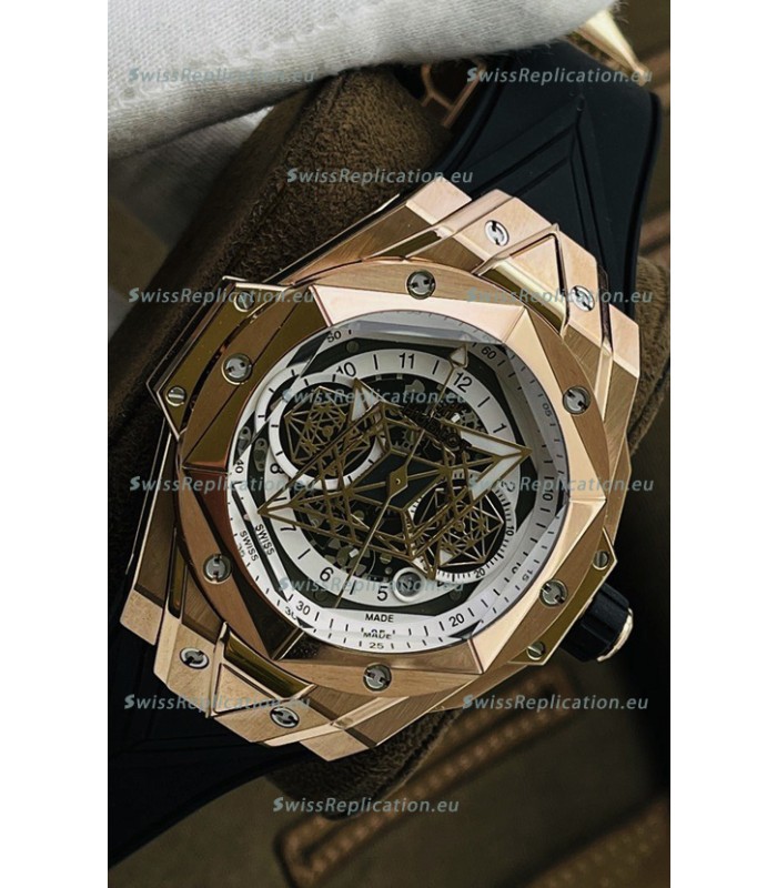 Hublot Big Bang UNICO Sang Bleu II Rose Gold 1:1 Mirror Quality Swiss Replica Watch 