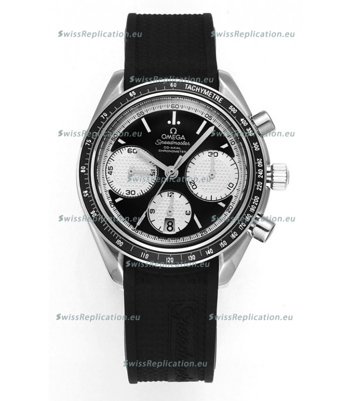 Omega Speedmaster Racing 904L Steel Chronograph 1:1 Mirror Replica in Black Dial