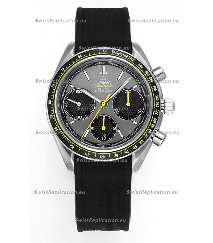 Omega Speedmaster Racing 904L Steel Chronograph 1:1 Mirror Replica in Grey Dial