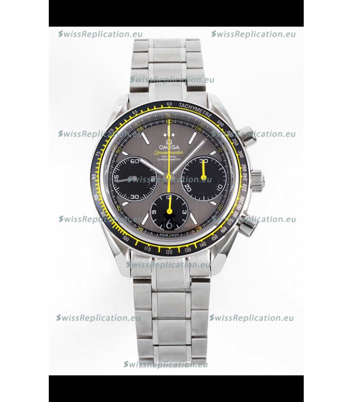 Omega Speedmaster Racing 904L Steel Chronograph 1:1 Mirror Replica in Grey Dial