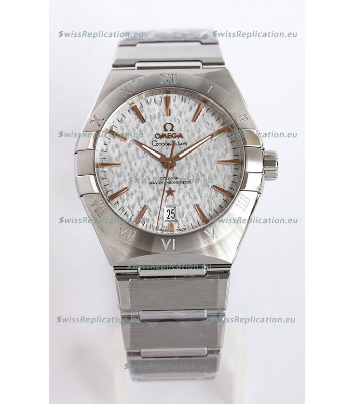 Omega Co-Axial Constellation 41MM 904L Steel Grey Dial 1:1 Mirror Replica Watch