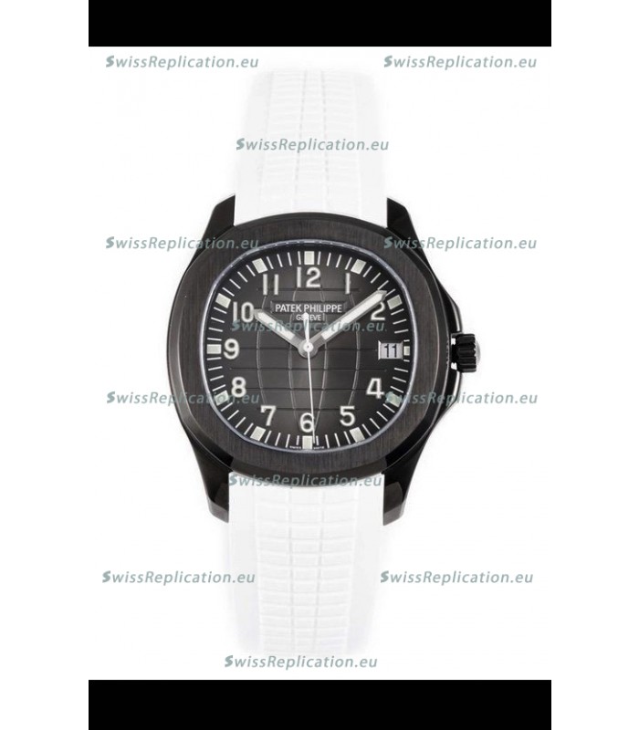 Patek Philippe Aquanaut 5167 Black Venom Edition 1:1 Mirror Replica Watch - White Strap