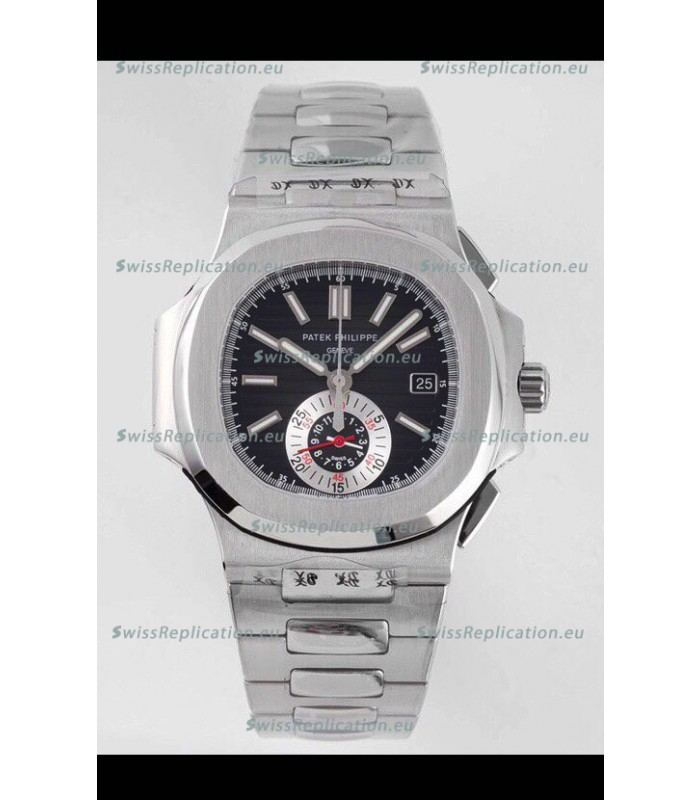 Patek Philippe Nautilus 5980/1A 904L Steel Case in Black Dial - 1:1 Mirror Replica