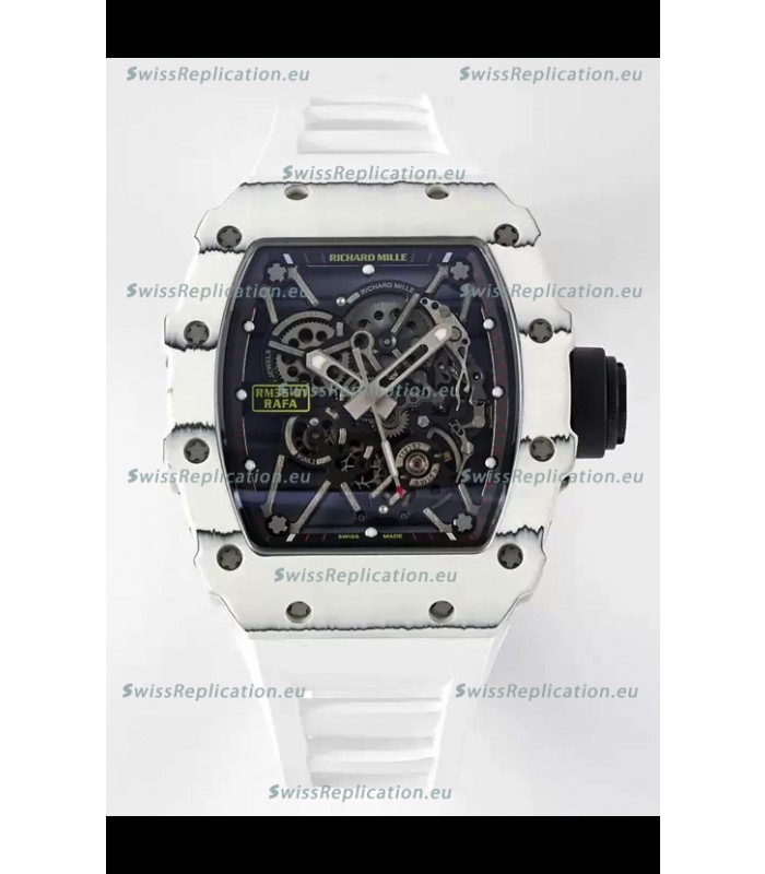 Richard Mille RM35-01 Rafael Nadal Carbon Fiber Casing with Genuine Tourbillon Super Clone Watch 