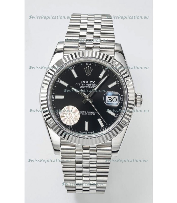 Rolex Datejust Cal.3235 Movement Swiss Watch 1:1 Mirror Replica 904L Steel 41MM - Black Dial 