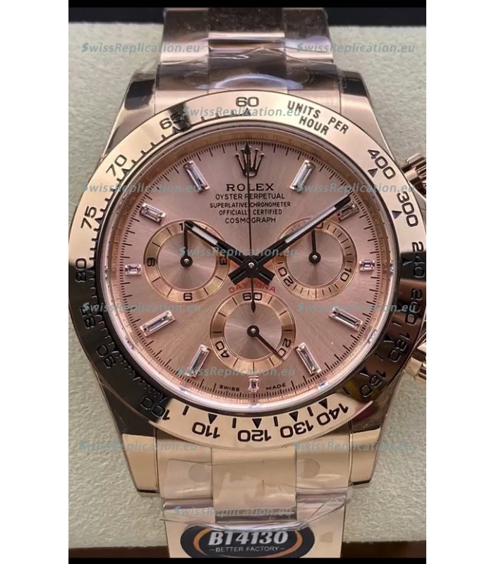 Rolex Cosmograph Daytona M116505 Rose Gold Original Cal.4130 Movement - 904L Steel Watch