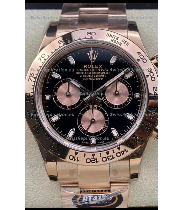 Rolex Cosmograph Daytona M116505 Rose Gold Original Cal.4130 Movement - 904L Steel Watch