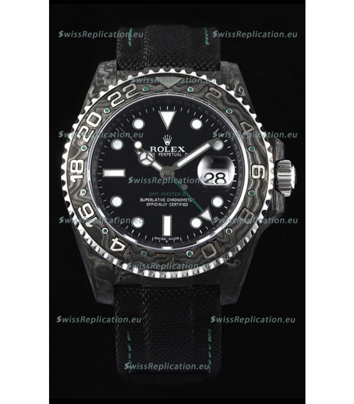 Rolex GMT Masters II DiW Edition Swiss Replica ETA 3285 Movement - Black Dial 