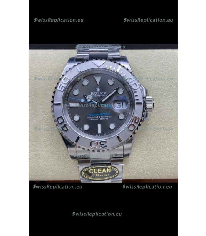 Rolex Yachtmaster 40mm Steel Dial - 1:1 Swiss Replica Watch in 904L Steel Casing