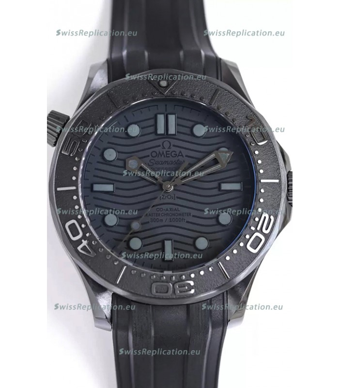 Omega Seamaster 300M "Black Black" Ceramic Case Swiss 1:1 Mirror Replica Watch 