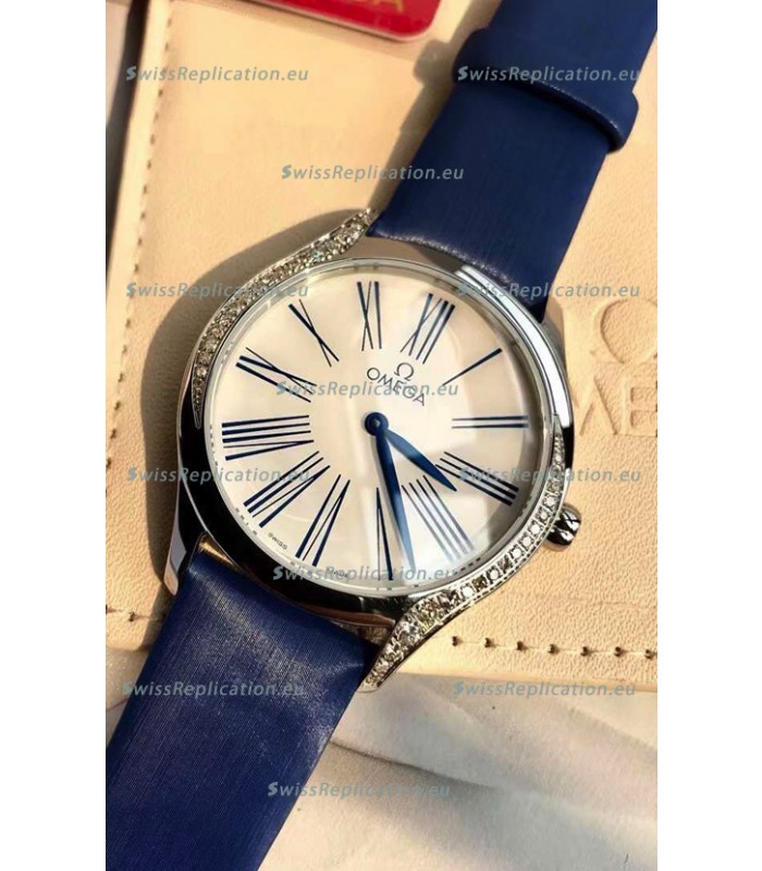Omega De Ville Tresor Edition Swiss Quartz Watch 36MM Steel Casing White Dial