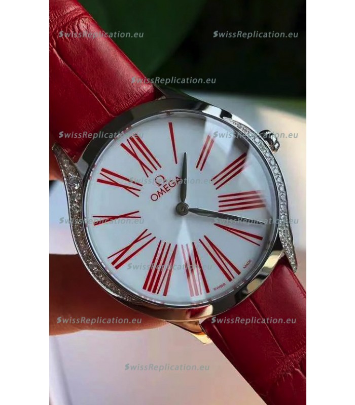 Omega De Ville Tresor Edition Swiss Quartz Watch 36MM Steel Casing White Dial