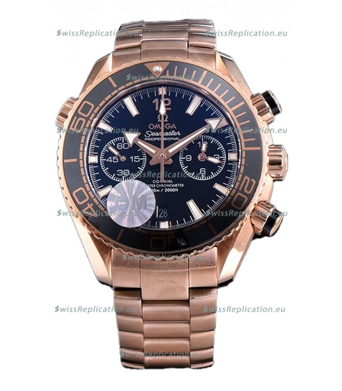Omega Seamaster Planet Ocean 600M Sedna Gold 45.5MM 1:1 Mirror Replica Watch 