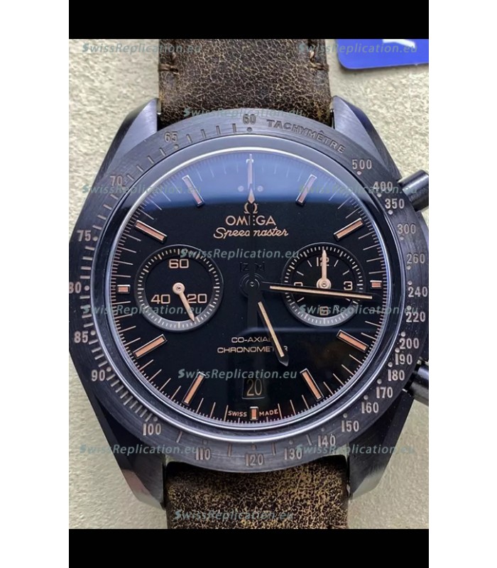 Omega Speedmaster Dark Side of the Moon Brown Strap - 1:1 Superclone Replica Watch 