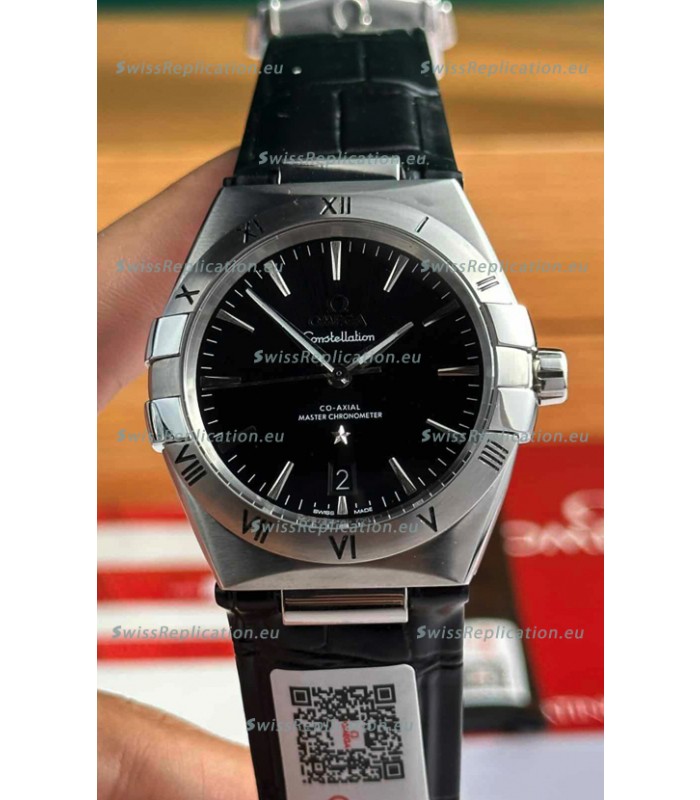 Omega Co-Axial Constellation 39MM 904L Steel Black Dial 1:1 Mirror Replica Watch