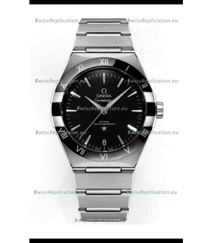 Omega Co-Axial Constellation Stainless Steel Black Dial 1:1 Mirror Replica 41MM