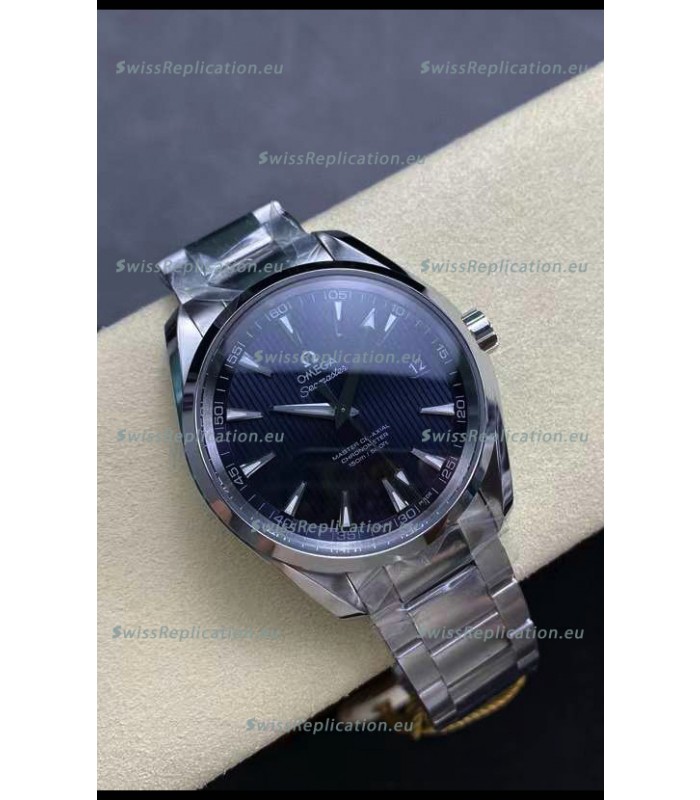 Omega Aqua Terra 150M Blue Dial 904L Steel Casing Blue Dial 1:1 Mirror Replica 41MM 