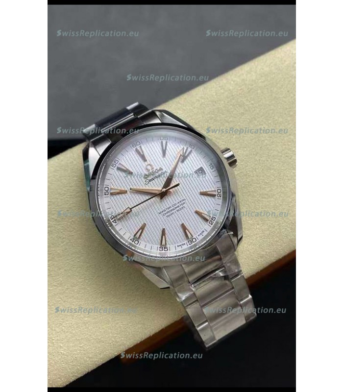 Omega Aqua Terra 150M White Dial 904L Steel Casing White Dial 1:1 Mirror Replica 41MM 