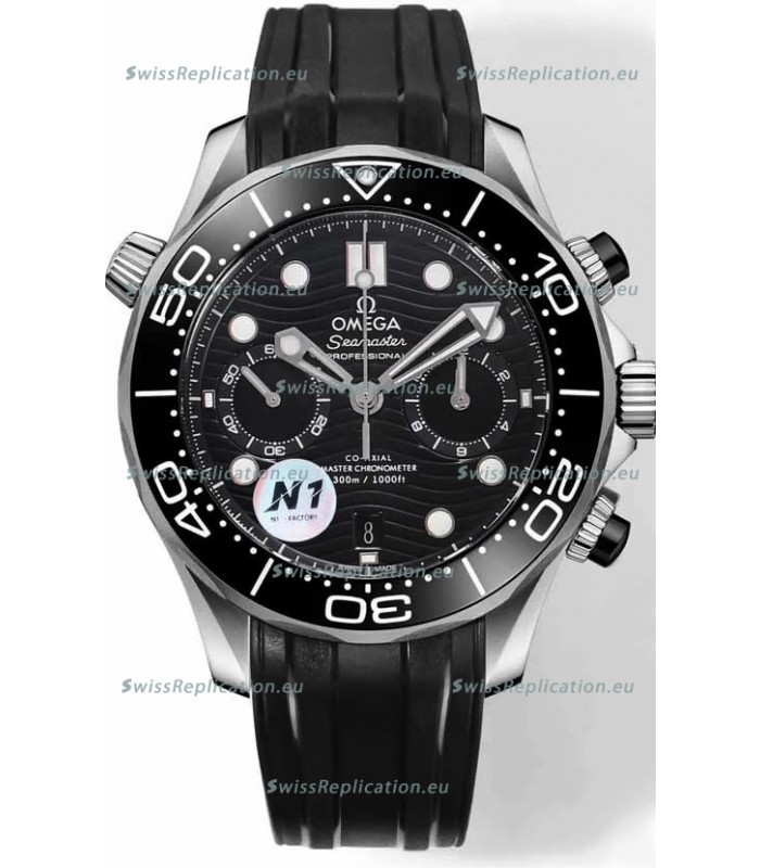 Omega Seamaster Co-Axial Master Chronograph Stainless Steel Black Dial 44MM 1:1 Mirror Replica
