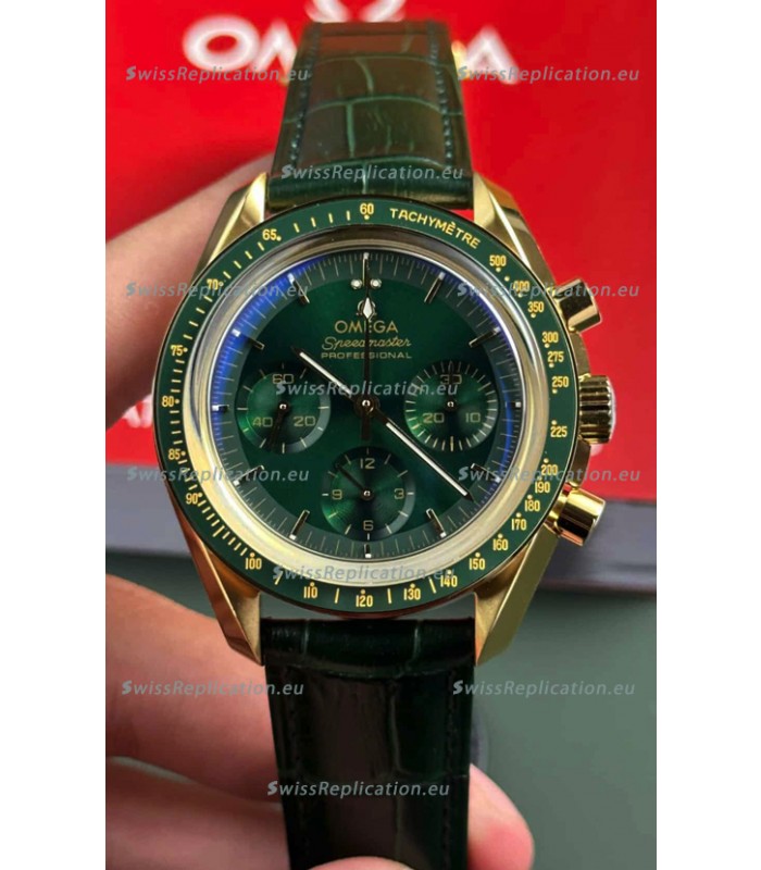 Omega Speedmaster Moonwatch Co-Axial Chronograph Green Dial 42MM 1:1 Mirror Replica Watch