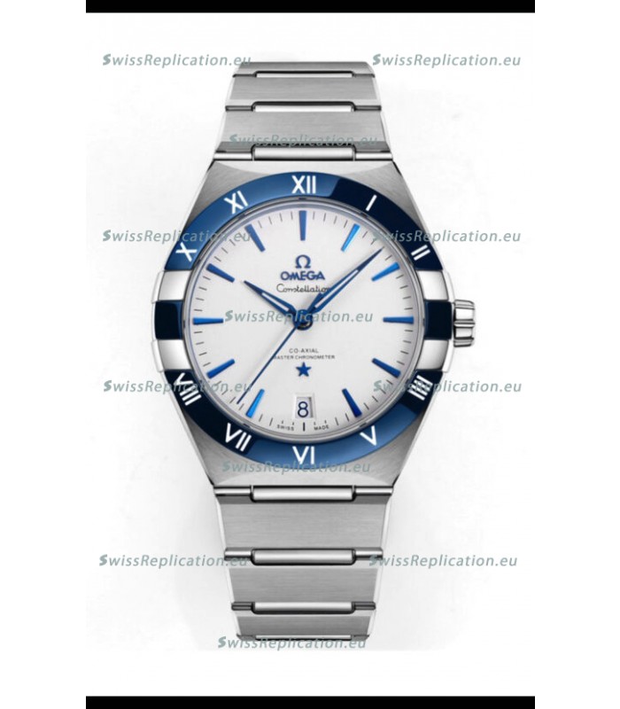 Omega Co-Axial Constellation Stainless White Green Dial 1:1 Mirror Replica 41MM