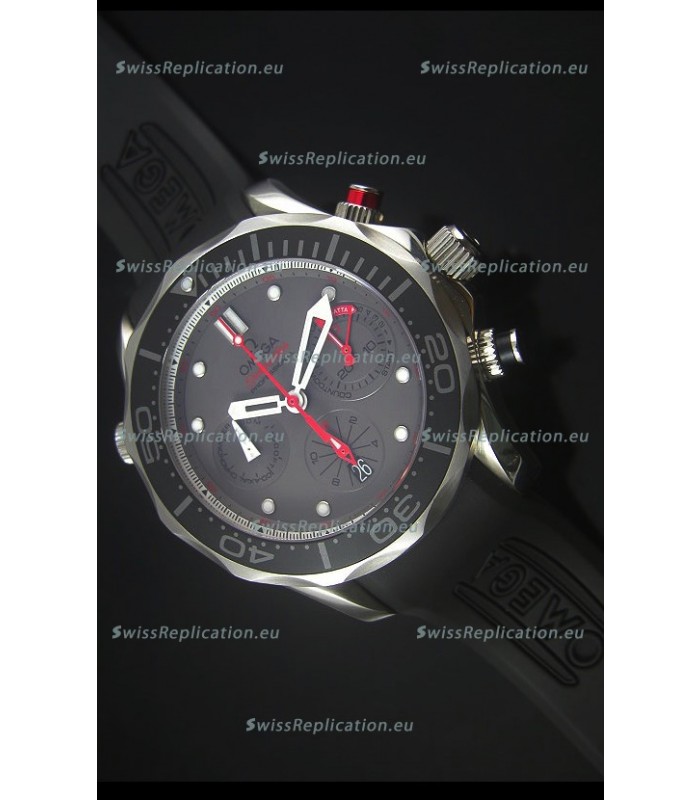 Omega Seamaster Professional Regatta Swiss Replica Watch Rubber Strap