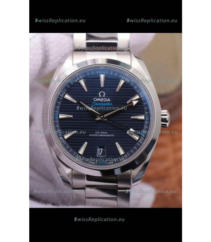 Omega Seamaster Aquaterra 150M 41MM Swiss Replica Watch in Blue Dial 1:1 Mirror Replica