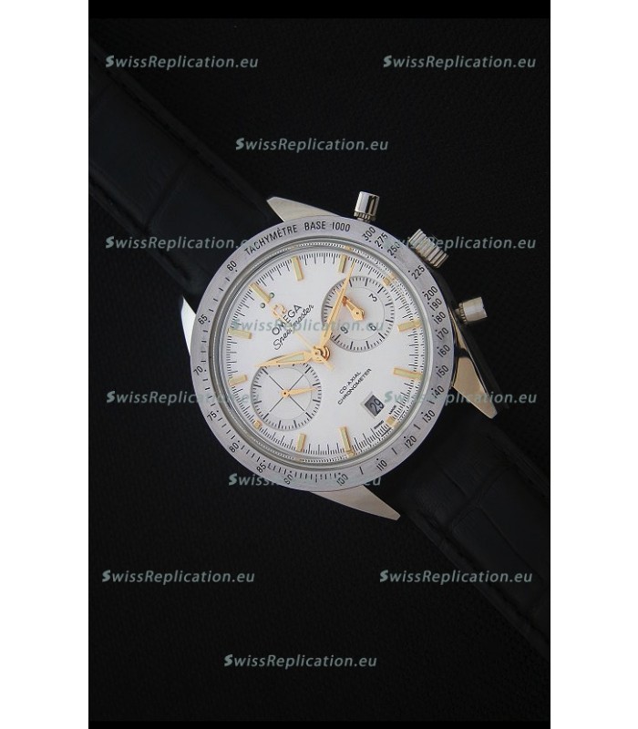 Omega Speedmaster 57 Co-Axial Chronograph Watch in Leather Strap